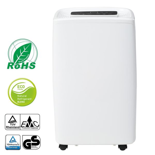 Deumidificatore Merax 12L/Giorno Per 15 M², Deumidificatore 3 In 1, Purificatore D'aria, Asciugatrice, Serbatoio Dell'acqua Da 1,5 L, Timer 24 Ore, Schermo Led, Bianco-image