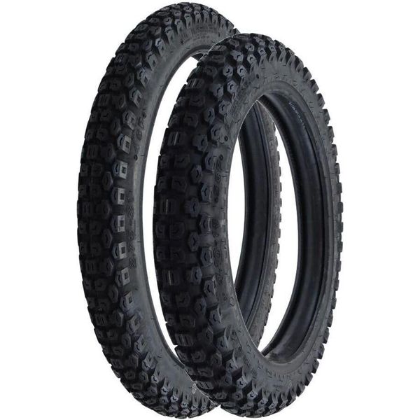 Set Di Pneumatici Da Motocross Enduro Kenda K270 2.75-21 45P Tt Anteriore + Kenda K270 4.10-18 58P Tt Posteriore-image