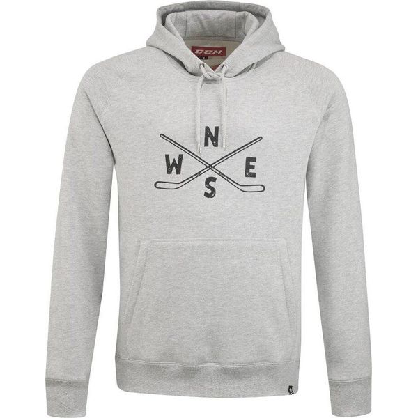 Ccm Ooutside Direction Felpa Con Cappuccio Atletica, Grigio, Adulti, Taglia: L-image