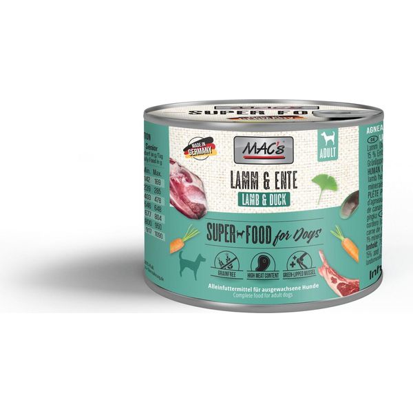 Mac's Dog Agneau & Canard 200Gx6-image