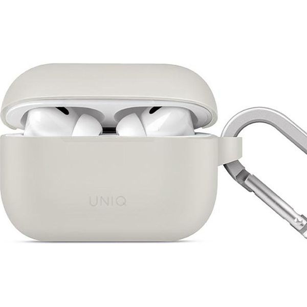 Uniq Etui Vencer Airpods Pro 2 Gen.Silicone (2022/2023) Szary/Chalk Grey-image