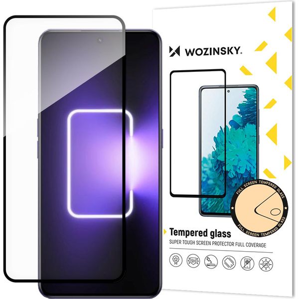 Wozinsky Colla Piena Vetro Temperato Vetro Temperato Per Realme Gt Neo 5 / Realme Gt3 9H Schermo Pieno Con Cornice Nera-image