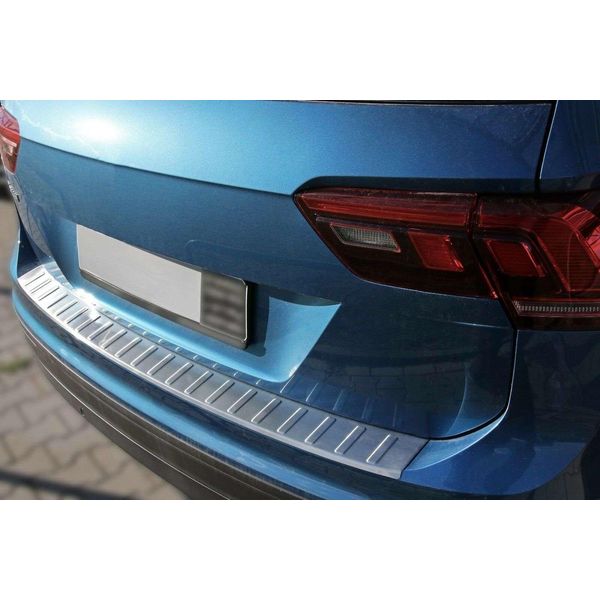 Protezione Paraurti Acciaio Inox Opaco Per Vw Tiguan Ii E Allspace Da Bj 2016-image