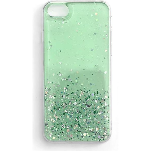 Wozinsky Star Glitter Custodia Cover Samsung Galaxy S21+ 5G (S21 Plus 5G) Verde-image