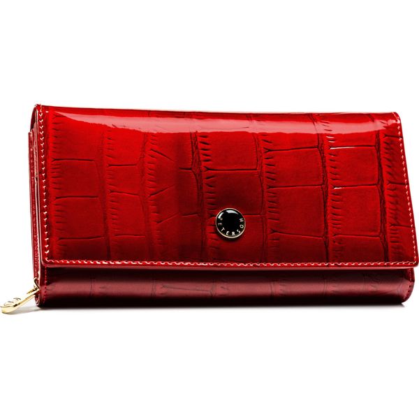 Peterson | Portafoglio In Pelle, Con Chiusura Rfid, Da Donna, Rosso, 19X10 Cm-image