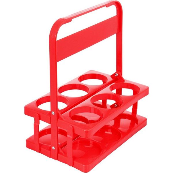 Merco Multipack 2 Pezzi Supporto 6 Portabottiglie In Plastica Rosso-image