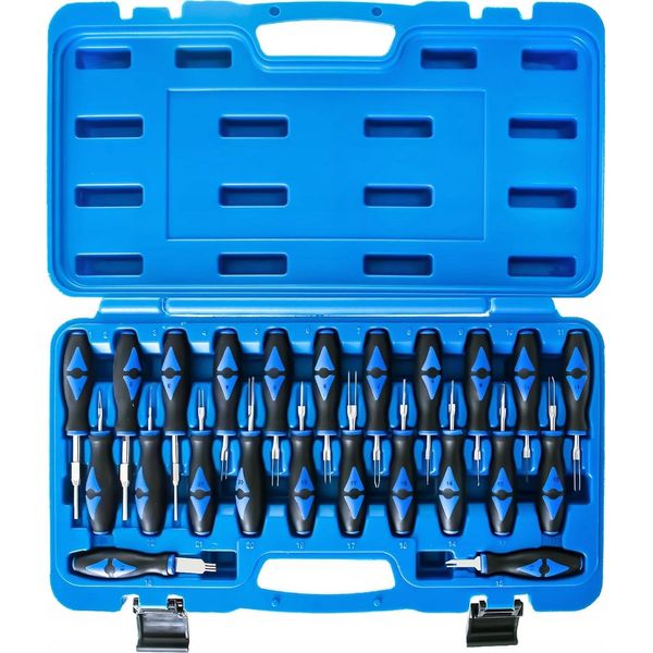 Luxtom | Set Di Utensili Per L'allentamento Dei Connettori A Spina Nel Cablaggio Del Veicolo, 23 Pezzi, Set Di Utensili Per La Rimozione, Set Di Utensili Per Lo Sblocco, Utensile Per Lo Svitamento-image
