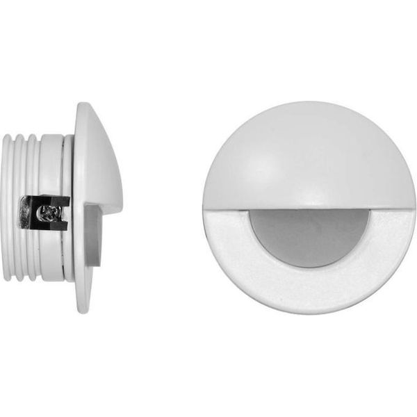 Ilo - Luce Da Incasso Segnapasso Led Beneito & Faure - 2W, Luce Calda 3000K, 120° - Applique Da Incasso Circolare Bianca-image