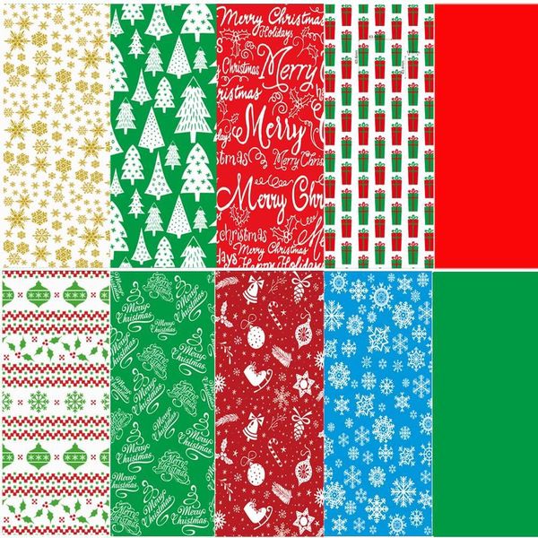 Baisdy Carta Velina Natale 80 Fogli 50X50 Cm Confezione Regalo-image
