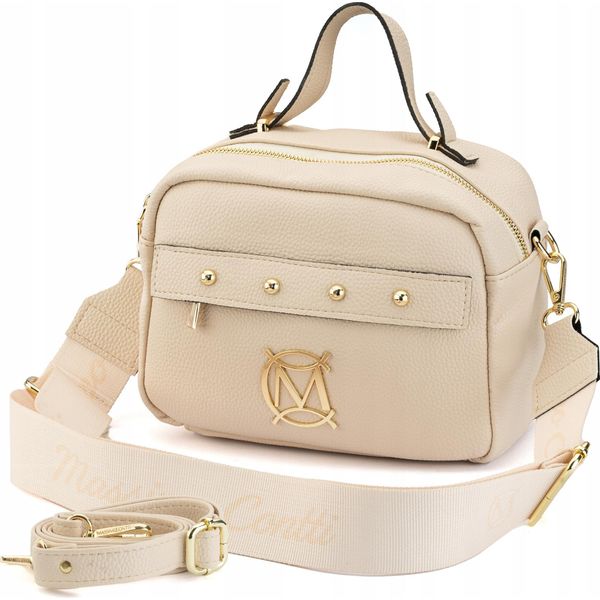 Massimo Contti Donna Borsa Messenger, Borsa A Spalla Con Tracolla, Beige-image
