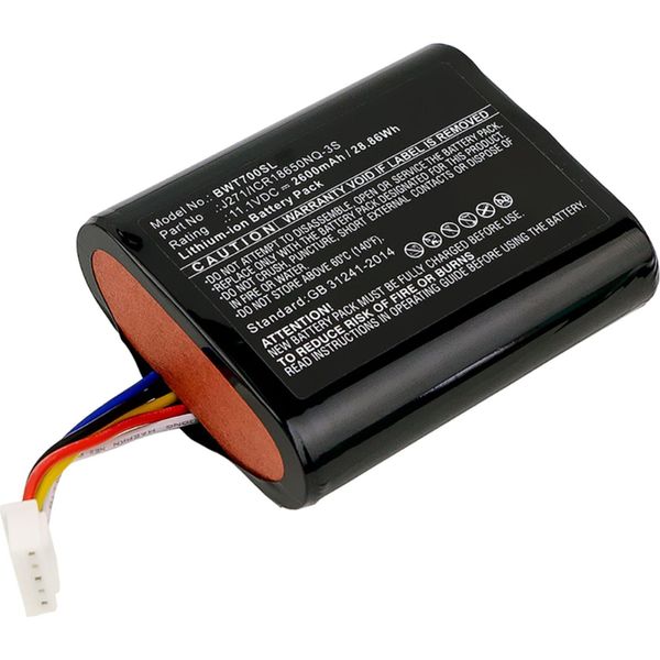 Cellonic, Batteria Per Altoparlante Compatibile Con Bowers & Wilkins T7 (2600Mah, 11.1V) Batteria Di Ricambio J271/ICR18650NQ-3S-image