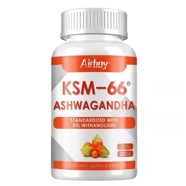 Ashwagandha 1000Mg (120 Capsule) Integratore Alimentare, Umore, Stress, Ansia, Sistema Immunitario, Rilassamento, Energia-image