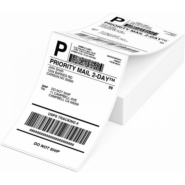 Phomemo Etichette Di Spedizione 4×6 Dhl, 100 Pezzi Etichette Di Spedizione In Carta Termica Per Stampanti Munbyn, Polono-image