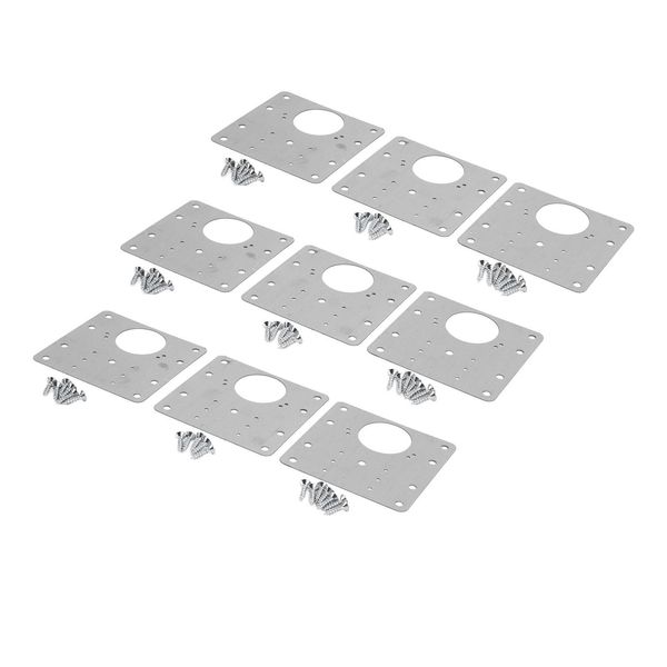 30Pcs Cabinet Hinge Repair Plate Accurate Rugged In Acciaio Inossidabile Cabinet Hinge Repair Board Kit Per La Cucina-image