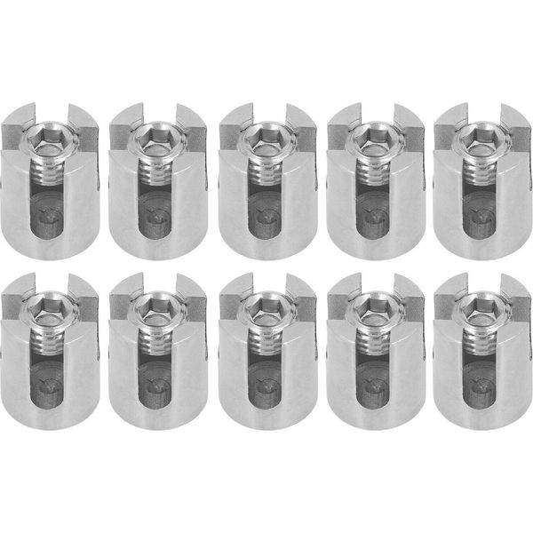10PCS Cavo Di Ringhiera 316 In Acciaio Inox Croce Cavo Morsetto Fune Metallica Clip Adatto Per Fune Metallica Meno Di 8 Mm-image