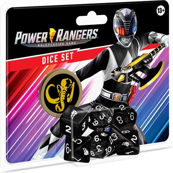 Power Rangers Rpg Set Di Dadi Nero - Set Di Dadi - Inglese-image