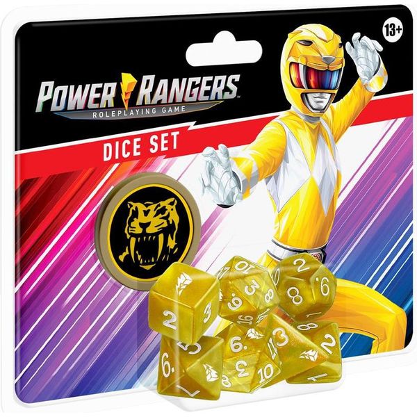 Power Rangers Rpg Set Di Dadi Giallo - Set Di Dadi - Inglese-image