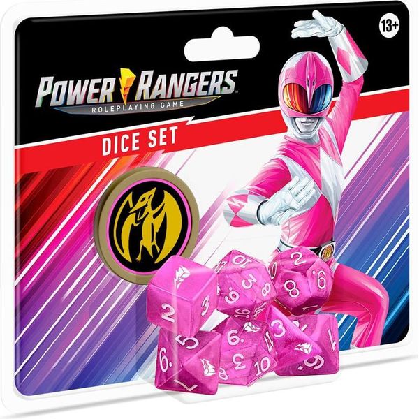 Power Rangers Rpg Set Di Dadi Rosa - Set Di Dadi - Inglese-image