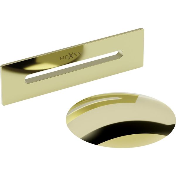 Mexen Uni Scarico Con Troppopieno Per Vasca Freestanding, Oro - 5100-50-image