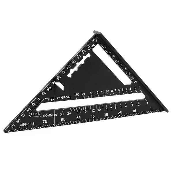 Righello A Triangolo, Quadrato In Metallo, Strumento Quadrato Per Falegname, Righello A Triangolo In Alluminio, Quadrato Per Falegname, Righello A Triangolo Per Falegnameria-image