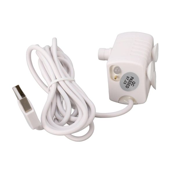 Pompa Silenziosa Per Fontana D'acqua Per Animali Domestici - Alimentazione Usb, Motore Dc Senza Spazzole, Mini Distributore D'acqua Per Gatti, Impedisce La Commutazione A Secco-image