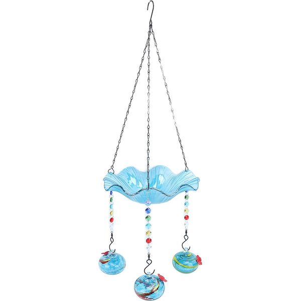 Fontana Solare Appesa Per Il Bagno Degli Uccelli, Mangiatoia Per Uccelli Appesa, Fontana Alimentata Ad Energia Solare Per Il Bagno Degli Uccelli, Bagno Degli Uccelli Appeso, Fontana Solare Per Il Bagno Degli Uccelli All'aperto, Fontana Del Bagno Dei Colibrì-image