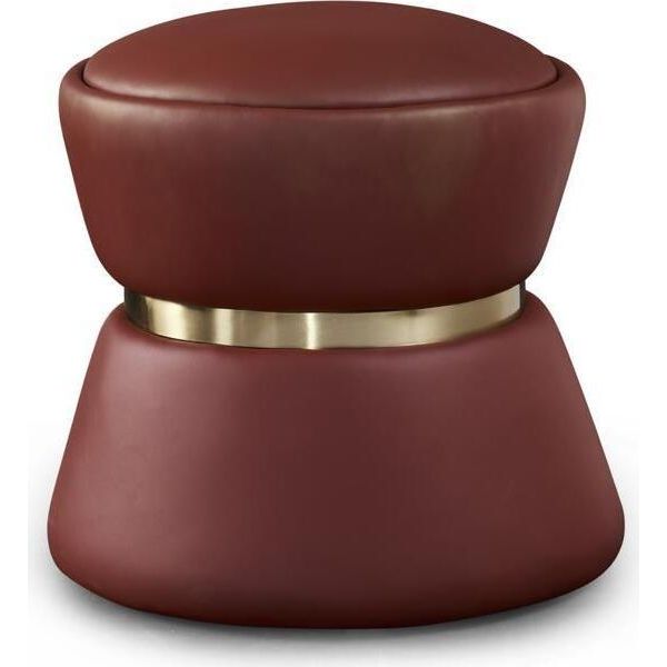 Sgabello Sgabello Imbottito Piedi Mobili Mobili Soggiorno Panche Seduta Pelle Grigio Design-image