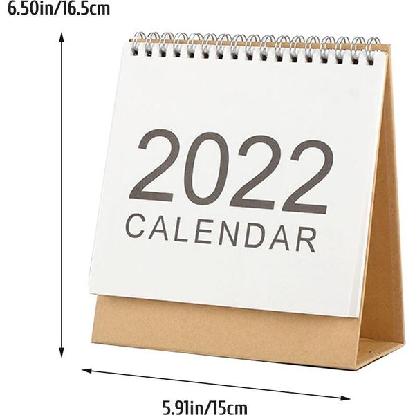 2022 Calendario Da Scrivania Calendario Mensile Pianificazione Organizzatore Giornaliero Ufficio Home Decor-image