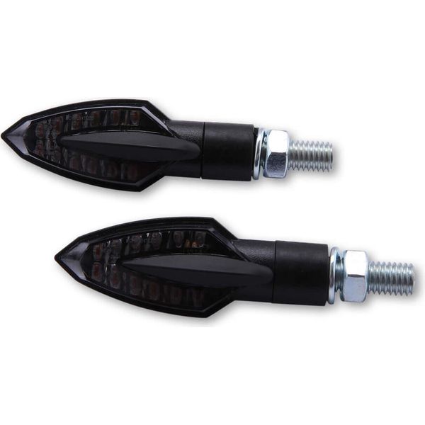 Lampeggiatore A Led-Blinker Vinci, Nero, Glas Getoent, E-Gepr.-image