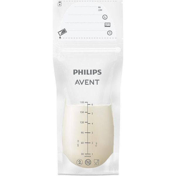 Philips Avent Sacchetti Per La Conservazione Del Latte 180 Ml, 25 Pezzi-image