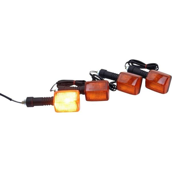 Set Di Indicatori Di Direzione Honda Omologati Per Transalp Xl 600, Africa Twin Xrv 750, NX650, Cb 500 - 4 Pezzi-image