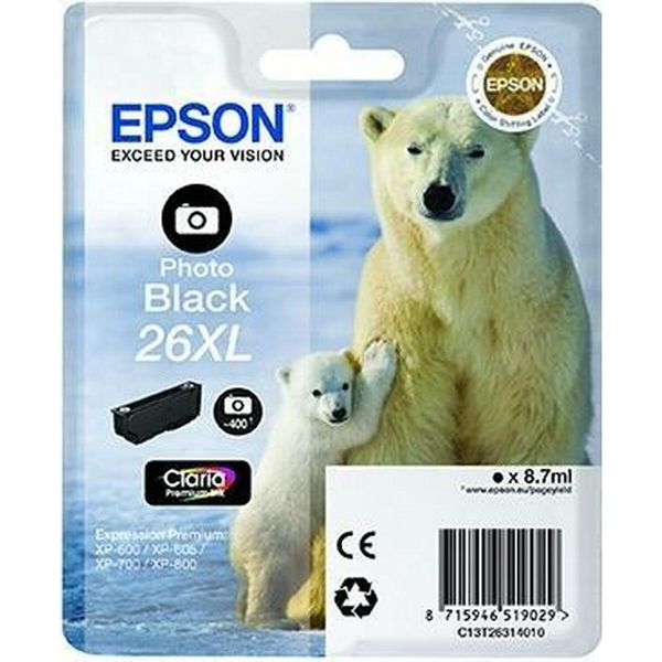 Epson 26XL - Cartuccia D'inchiostro / Nero Fotografico (8,7 Ml)-image