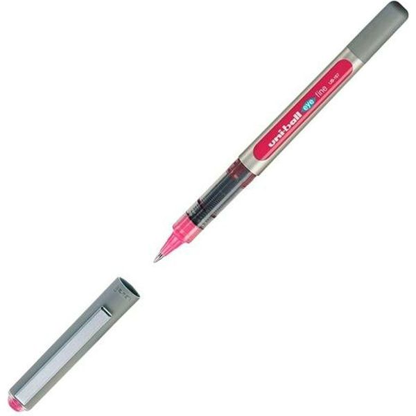 Penna A Inchiostro Liquido Uni-Ball Rollerball Eye Fine UB-157 Rosa 0,7 Mm (12 Pezzi)-image