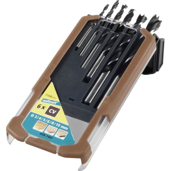 Wolfcraft® Set Di Punte Per Legno (6 Pezzi) Assort. Ø 3-10 Mm-image