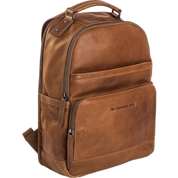 The Chesterfield Brand Zaino Con Scomparto Per Laptop Austin Backpack 17,5L Cognac Marrone-image