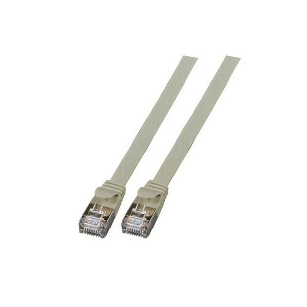 Efb K5545GR.0,15 Efb RJ45 Flachpatchkabel U/Ftp, Cat.6A, Pvc, 0.15M, Grau-image