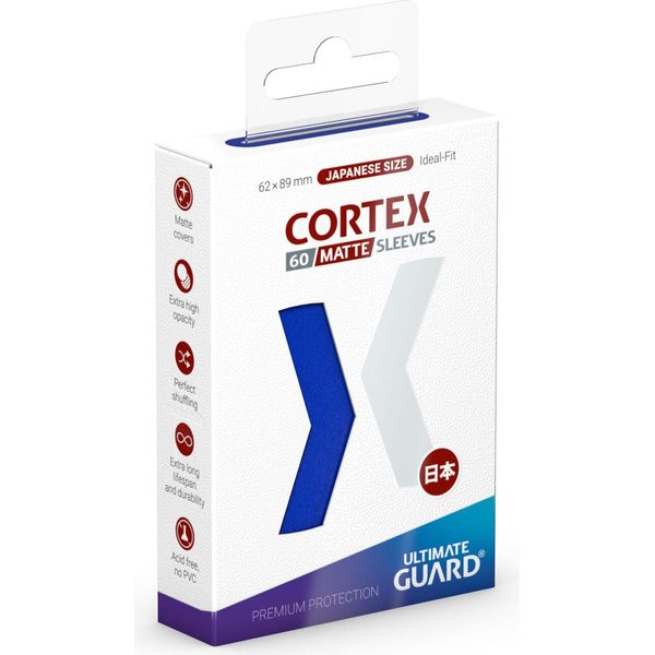 Mata Folię Ochronne Ultimate Guard Cortex Dla Kart JapońSkich (60) - Niebieskie-image
