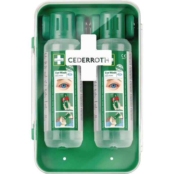 Cederroth 51011040 Stazione Di Lavaggio Oculare Cederroth, Attrezzata, 2 X 500 Ml-image