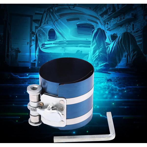 3Inch Auto Motore Pistone Anello Compressore Installatore Banda Cricchetto Strumento 53Mm-125Mm-image