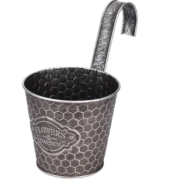 Fioriera Da Parete In Metallo, Vaso Da Fiori, Vaso Da Fiori Da Parete, Secchio Da Fioriera Da Parete, Cesti Per Piante Rustiche-image