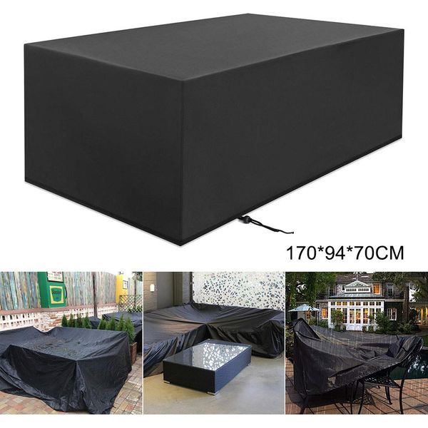 Copertura Per Mobili Da Giardino, Copertura Protettiva Impermeabile Per Divano E Sedie, Protezione Da Pioggia E Neve, Protezione Dalla Polvere Per Il Giardino, 170 X 94 X 70 Cm-image