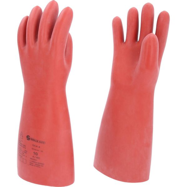 Ks Tools Guanto Di Protezione Per Elettricisti Con Protezione Meccanica E Termica Taglia 10 Classe 4 Rosso - 117.0099-image