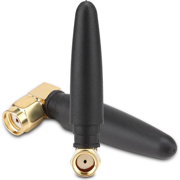 5 Pezzi Antenna Wlan Sma 3 Dbi Da 2,4 Ghz Con Filettatura Interna (Presa L Sma)-image
