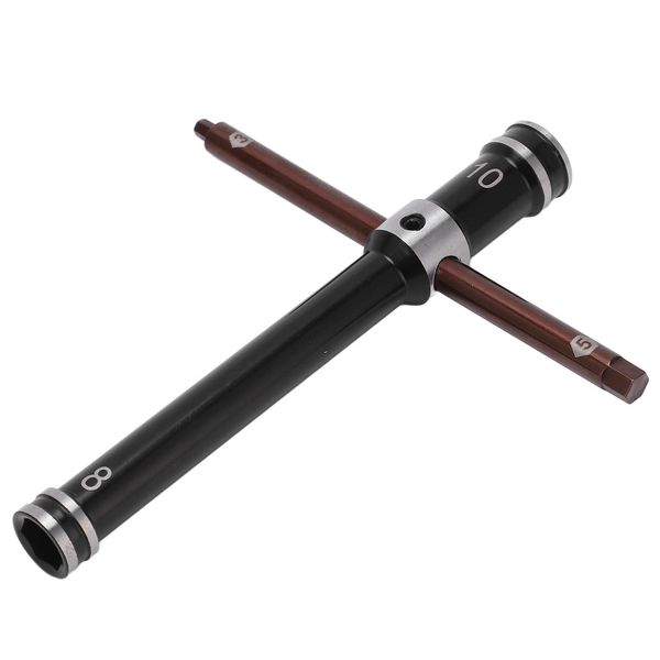Chiave A Croce Rc, Chiave A Bussola Rc, Chiave A Bussola Rc, Chiave Rc Da 8 Mm 10 Mm 5 Mm 3 Mm, Strumento Di Riparazione Con Chiave A Croce Per Modelli Rc, Strumento Di Riparazione Modelli Rc-image