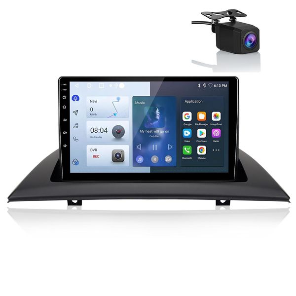 9'' Andriod Autoplay Autoradio Android13 1+32G Wifi Gps Navi Dab Swc Bt Usb FüR Bmw X3 E83 2004-2012 Rds Dsp Fm Kamera-image