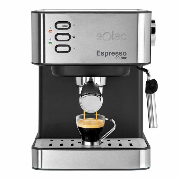 Solac Ce4481 Macchina Espresso 20 Bar Trasparente Taglia Unica / Spina Ue 220V Trasparente Taglia Unica-image