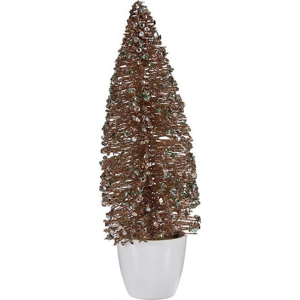 Albero Di Natale Medio 10 X 33 X 10 Cm In Plastica Menta Champagne-image