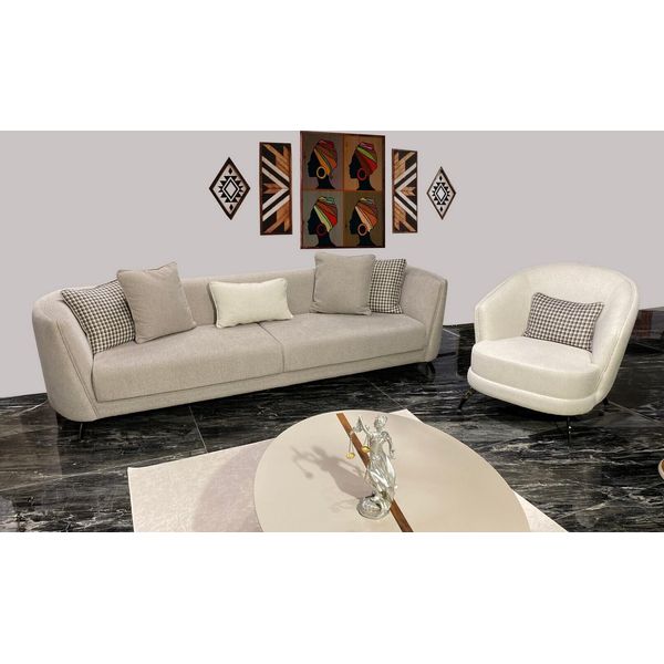 Set Di Divani Di Lusso A 3+1 Posti Design Divano Imbottito Divano Moderno Divani-image