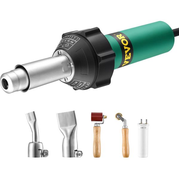 Saldatore Per Plastica 1600W Pistola Ad Aria Calda Torcia E 5 Accessori-image