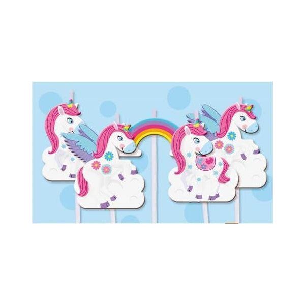 Candele Di Compleanno Unicorno - Unicorn -5 Pz-image